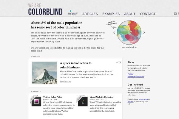 wearecolorblind.com site used Wearecolorblind