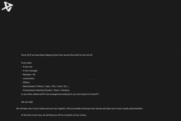 Tune theme site design template sample