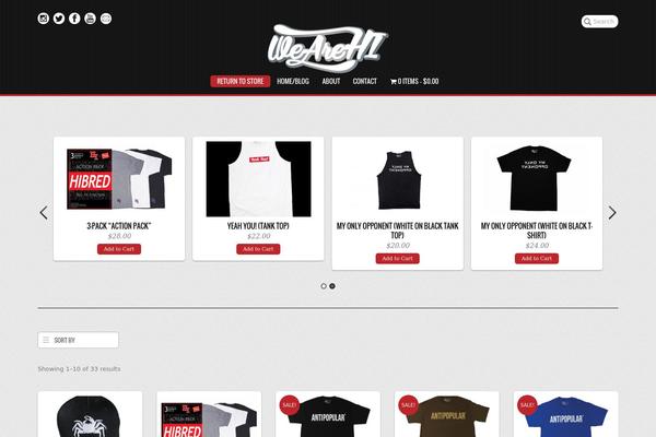 wearehi.com site used Pinshop