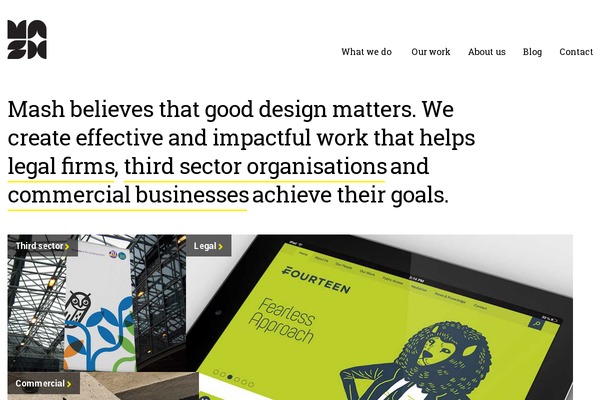 wearemash.com site used Mash