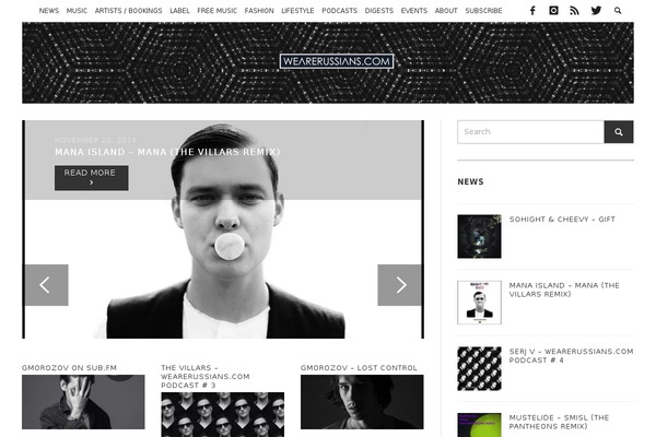 PRESSO theme site design template sample