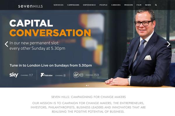 SevenHills theme site design template sample