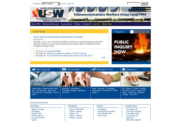 wearestrongertogether.ca site used Twu