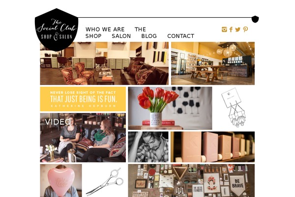 wearethesocialclub.com site used Dithered