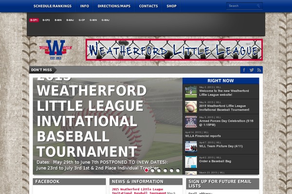 Gameday theme site design template sample