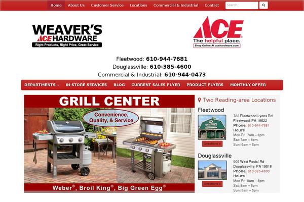 weavershardware.com site used Strappress