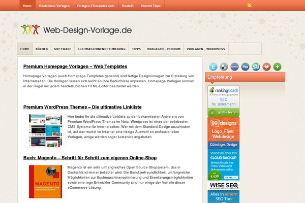 CreamBlog theme websites examples
