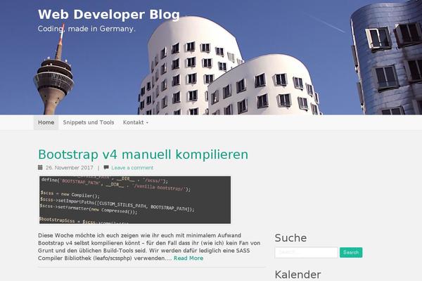 Flat Bootstrap theme site design template sample