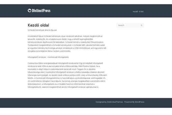 web-directory.hu site used DistinctPress