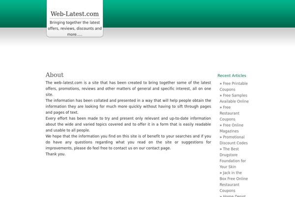 Simple-green theme site design template sample