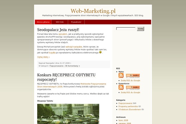 Site using Thirstyaffiliates plugin