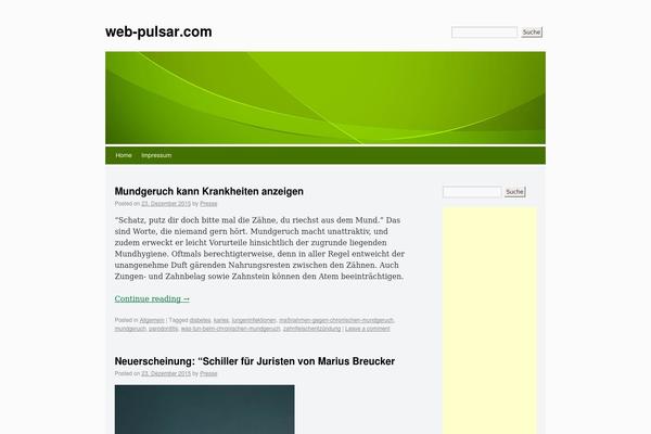 Whispy theme site design template sample