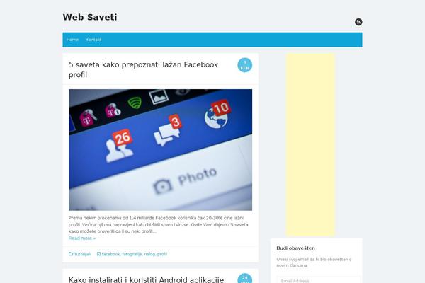 The Box theme site design template sample