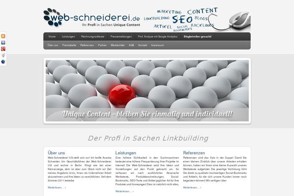Site using Social Slider plugin