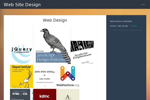 Story theme site design template sample