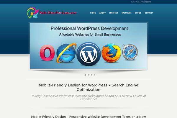Karma theme site design template sample