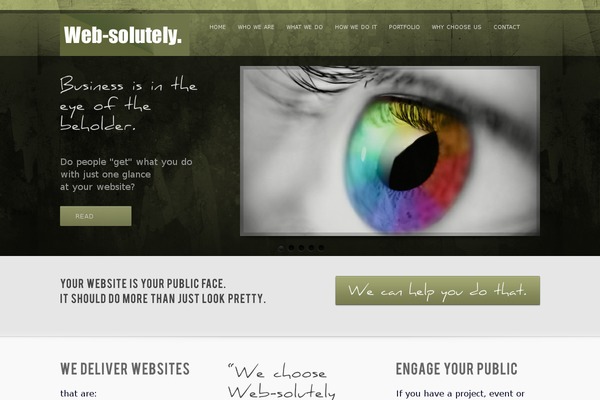 inFocus theme site design template sample
