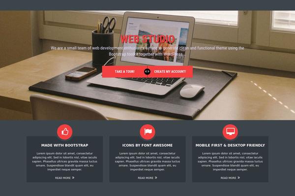 Unconditional theme site design template sample