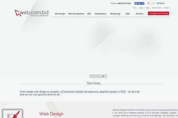 Site using Price Table plugin