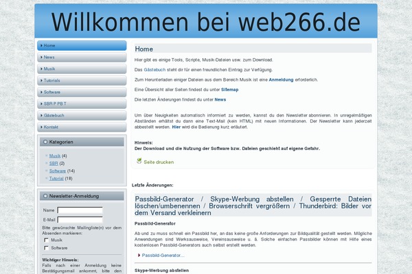 Site using Acymailing plugin