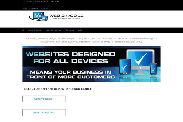 web2mobile.co.nz site used W2m