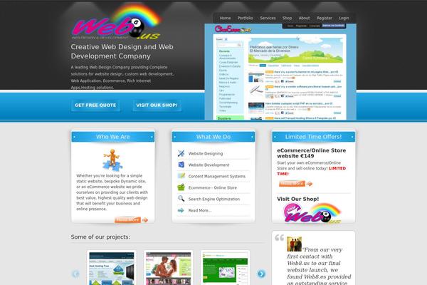 Ultrawebstudio theme site design template sample