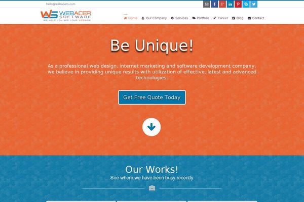 Site using Widgets on Pages plugin