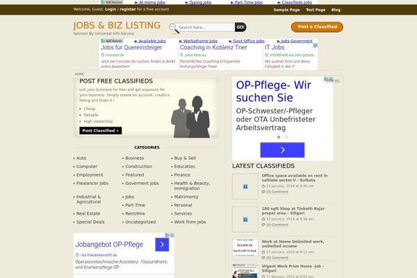 webadsite.com site used Classifieds