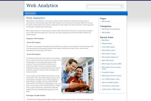 Light Clean Blue theme site design template sample