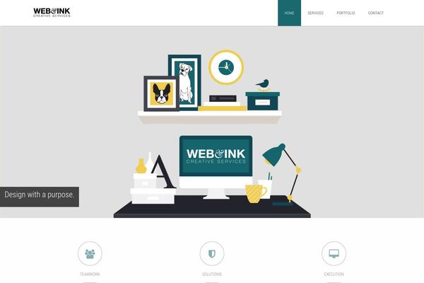 Invert theme site design template sample