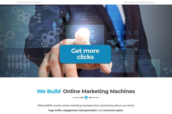 California-wp theme site design template sample