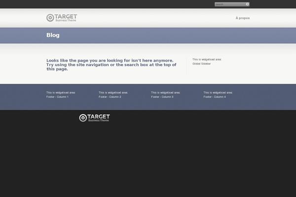 Target theme site design template sample