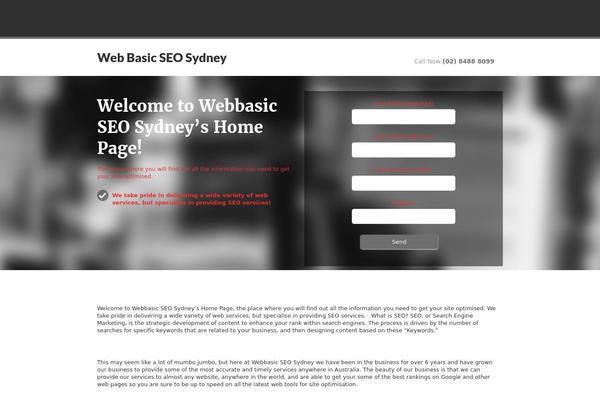 JustLanded theme site design template sample