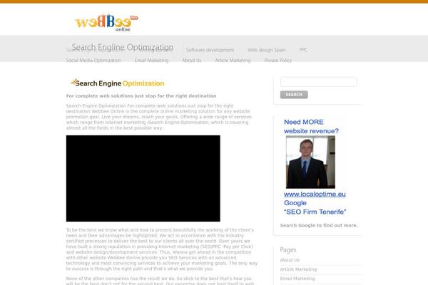 Vulcan theme site design template sample