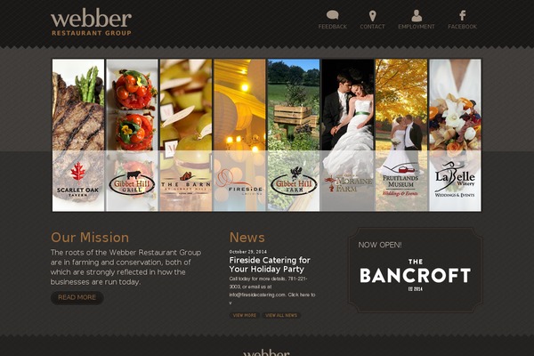 Bancroft theme site design template sample