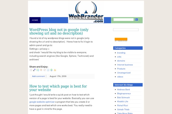 Blix theme site design template sample