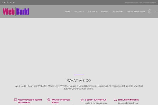 Bridge Child theme site design template sample