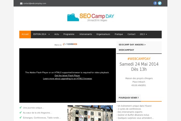 Grandconference theme site design template sample