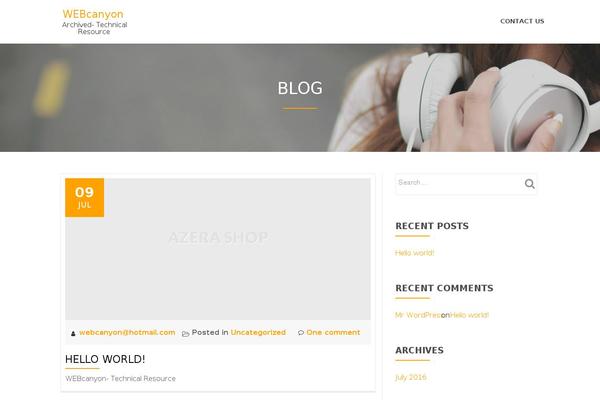webcanyon.com site used Azera-shop