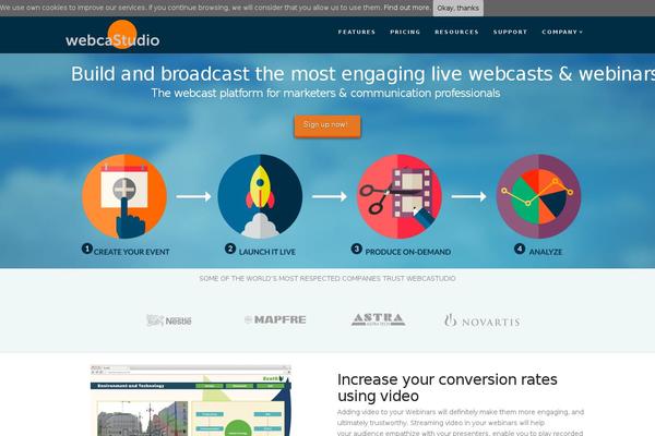 Site using Testimonials-showcase plugin