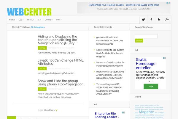 Wc theme site design template sample