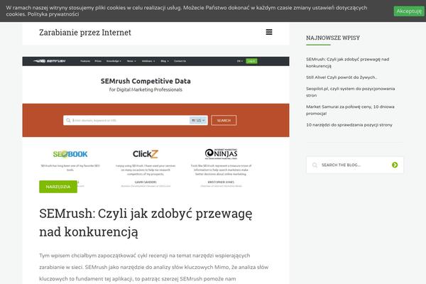 Blogitty theme site design template sample