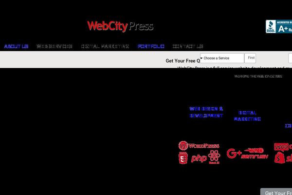 Site using Elementor plugin