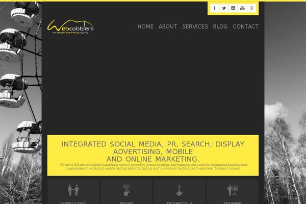 Zig Zag theme site design template sample