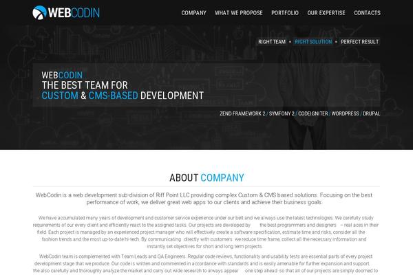 Site using WCP Contact Form plugin