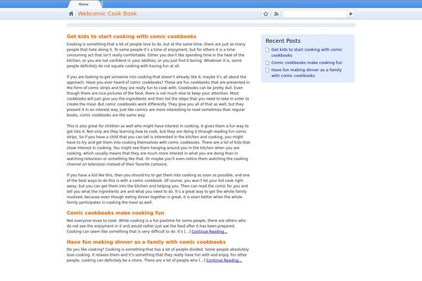 GChrome theme site design template sample
