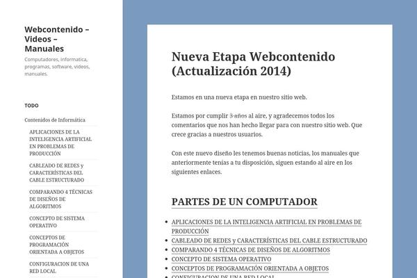 Twenty Fifteen theme site design template sample