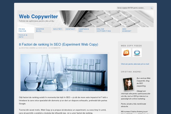 webcopywriter.ro site used Jnews-child
