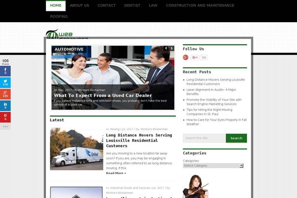 Hotnews theme site design template sample