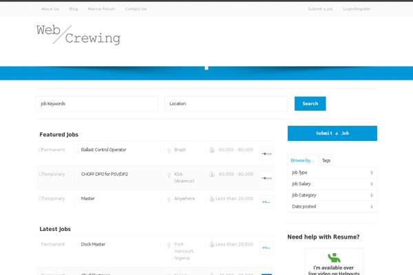 Site using Fxtender-pro-jobroller plugin